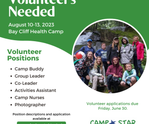 Camp STAR 2023 Volunteer Applications Now Available